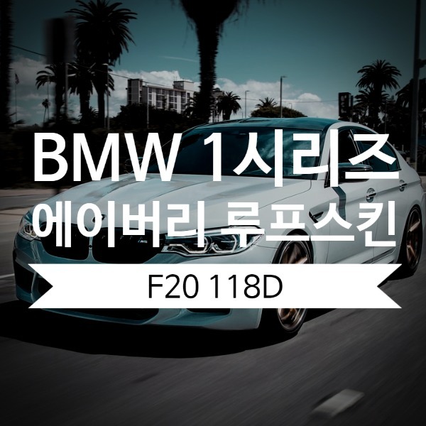 [체크아웃] BMW F20 1시리즈 전용 118D 루프스킨 시공