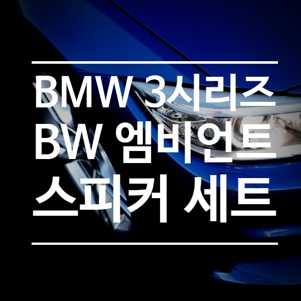 [체크아웃] BMW G20 3시리즈 전용 BW 엠비언트 스피커 세트