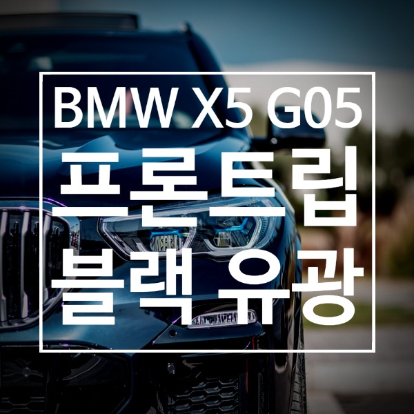 [체크아웃] BMW G05 신형 X5 전용 프론트립 에어댐 시공
