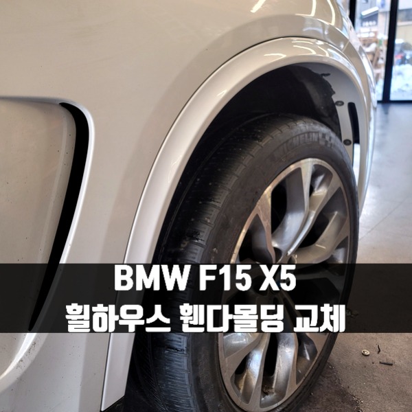[체크아웃] BMW F15 X5 전용 휠하우스 휀다몰딩 교체
