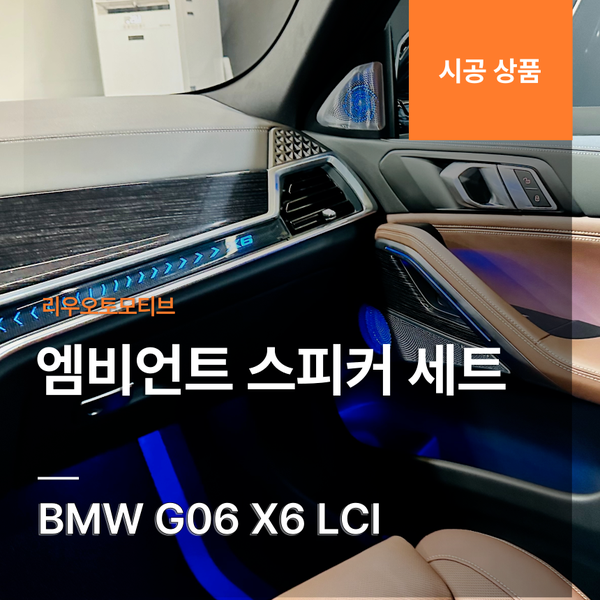 BMW X6 LCI 엠비언트 스피커 세트 G06